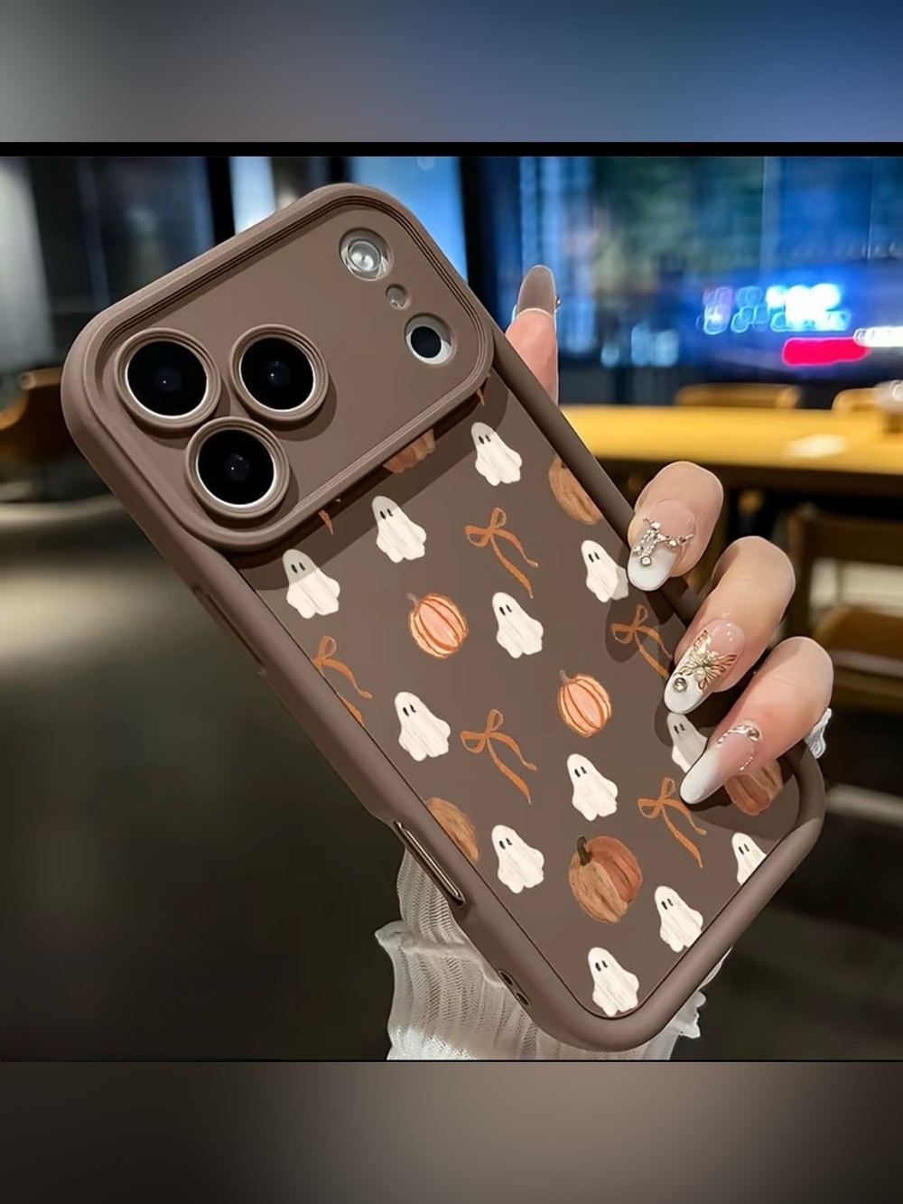 Halloween Ghost Pumpkin Phone Case for iPhone 17 Pro Max Brand New
